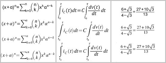 Equation editor styling